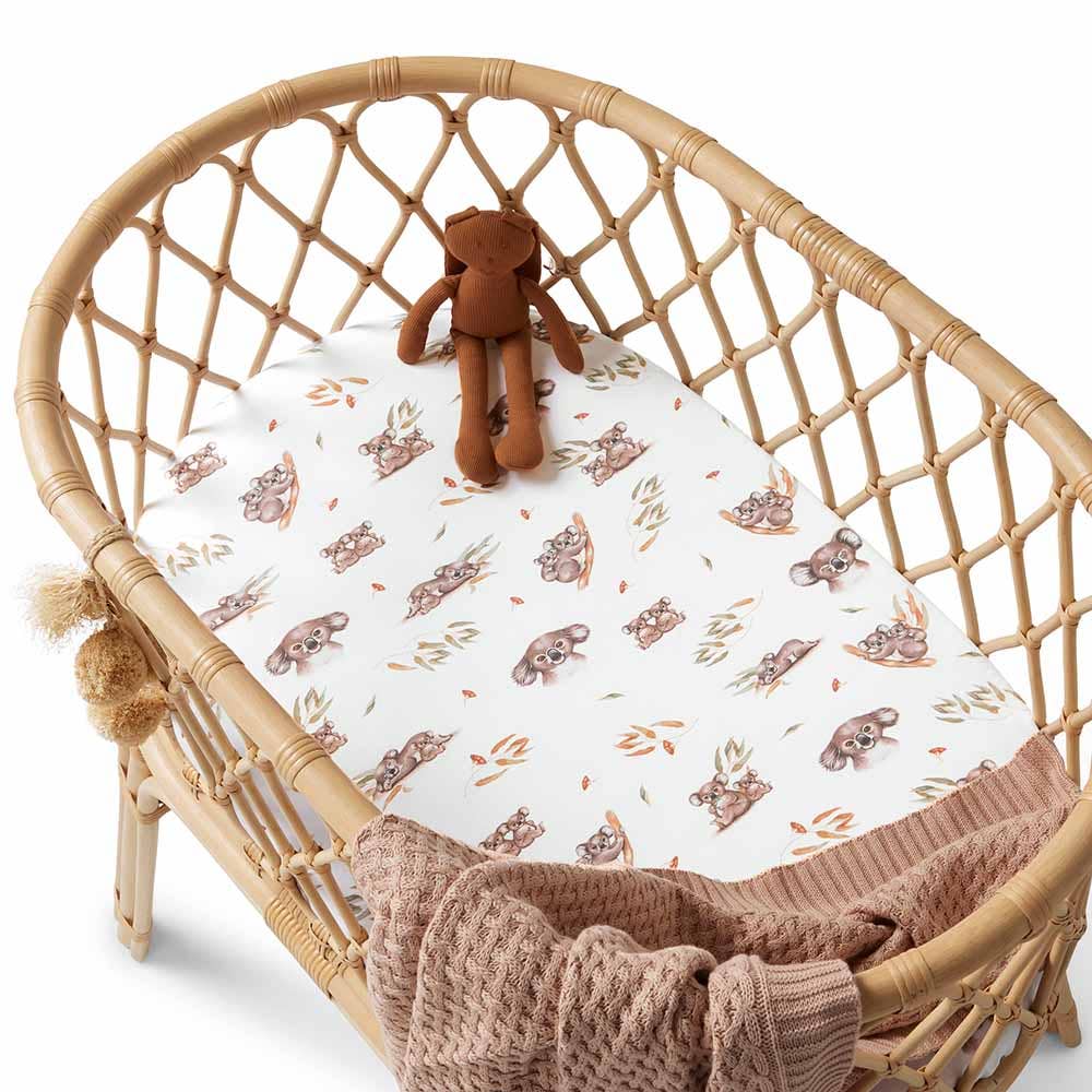 Koala Organic Bassinet Sheet / Change Pad Cover