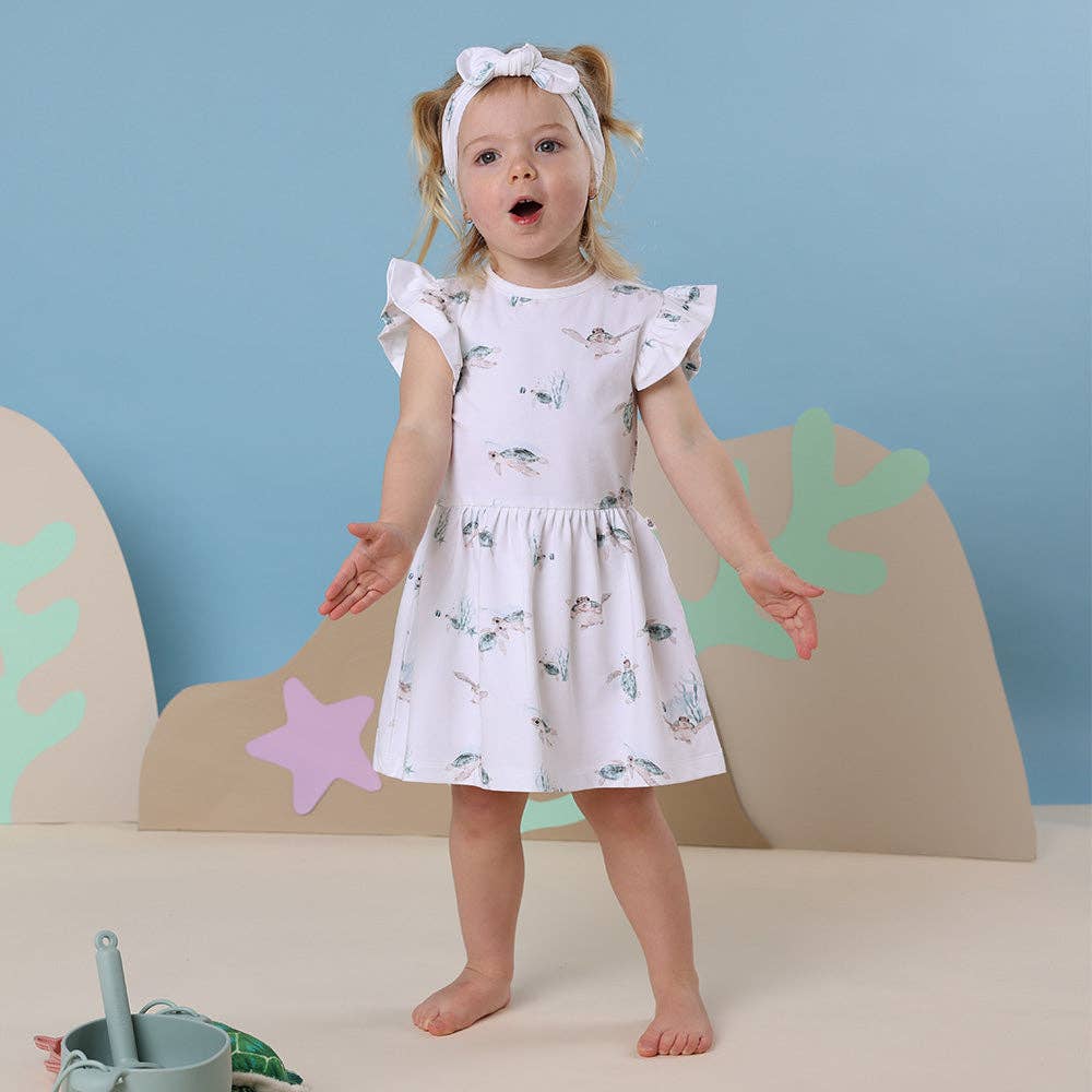 Turtle Short Sleeve Organic Dress