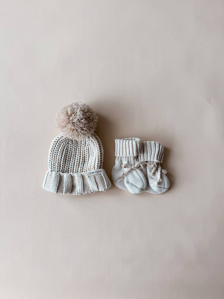 Chunky Cotton Bootie | Oat