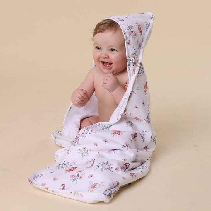 Fairy Garden Organic Hooded Baby Towel