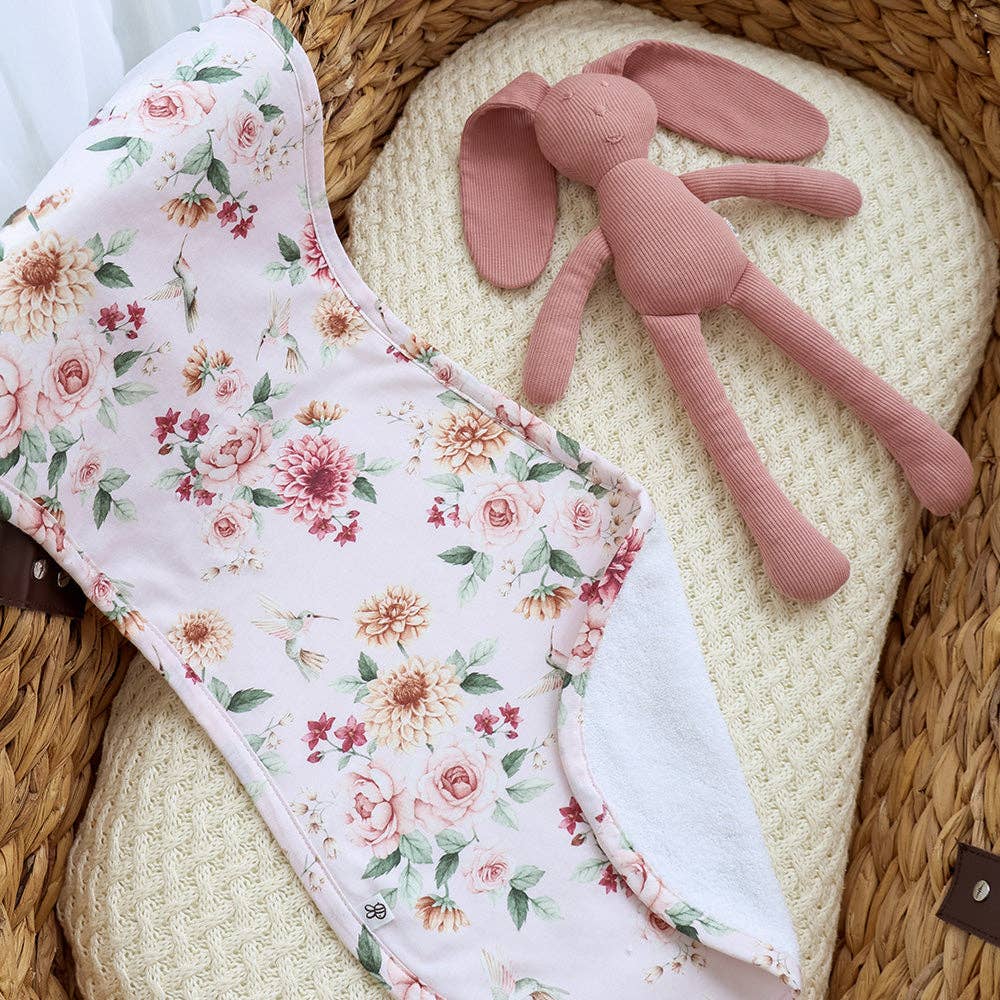 Birds & Blooms Organic Cotton Burp Cloth
