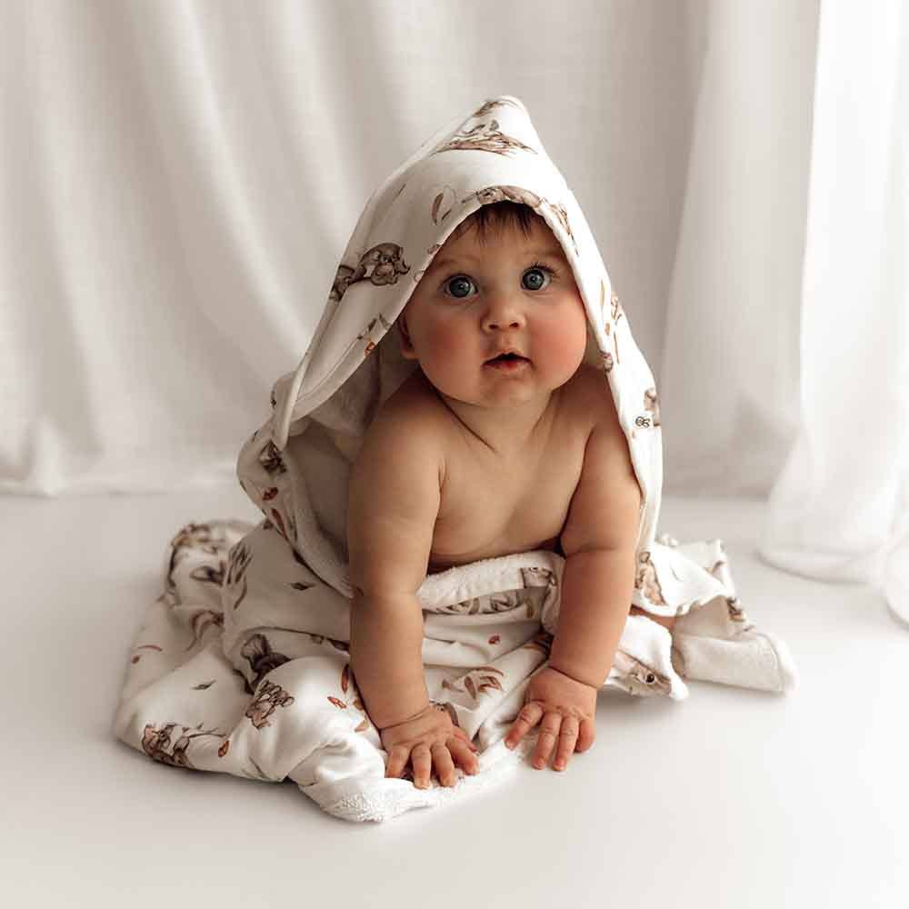 Koala Organic Hooded Baby Towel