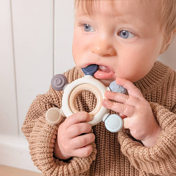 Multi-Surface Teething Wheel - Blue