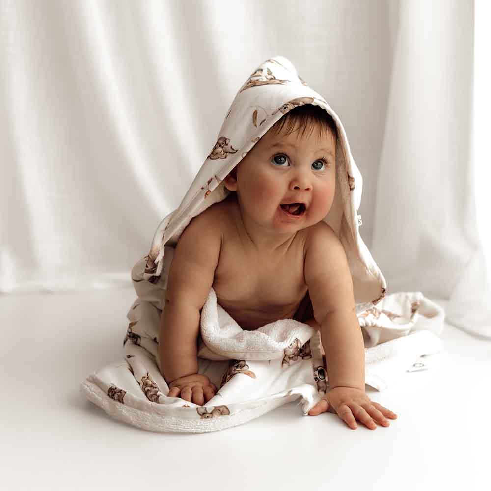 Koala Organic Hooded Baby Towel