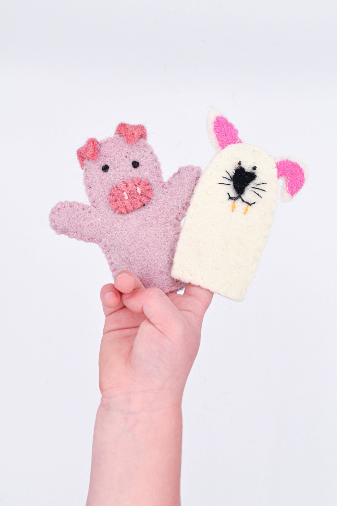 Finger Puppet - Rabbit and Pig Set