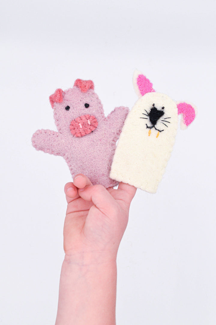 Finger Puppet - Rabbit and Pig Set