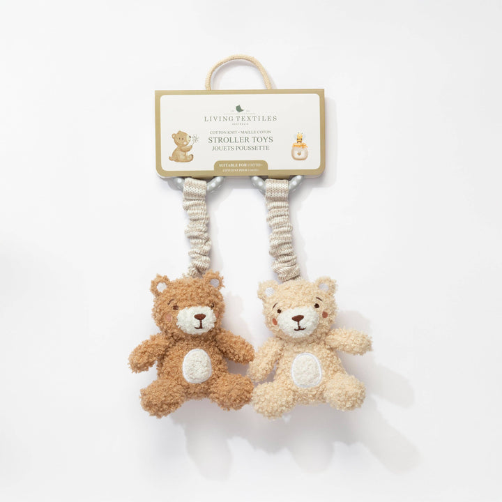 2pk Stroller Toy - Cuddly Bears