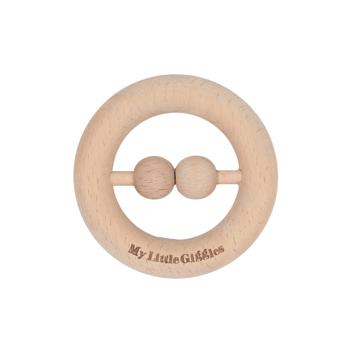 Raw Beech Wood Rattle