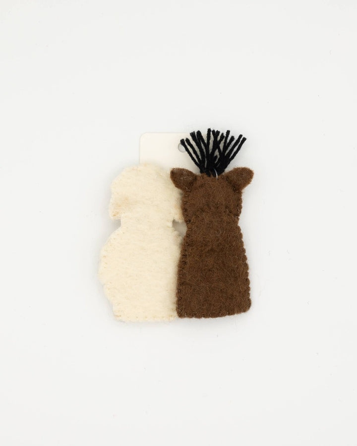 Finger Puppet - Sheep & Donkey (Farm animals) 
