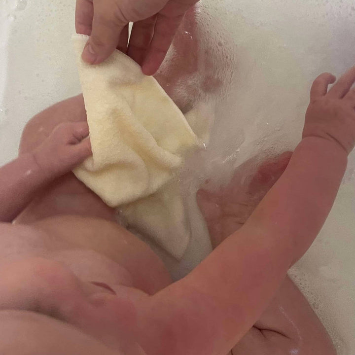 Baby Wash Cloths Bamboo 6 Pack - White