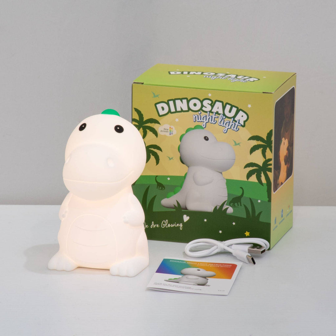 Dinosaur LED Night Light USB Rechargeable Animal Touch Control Lamp