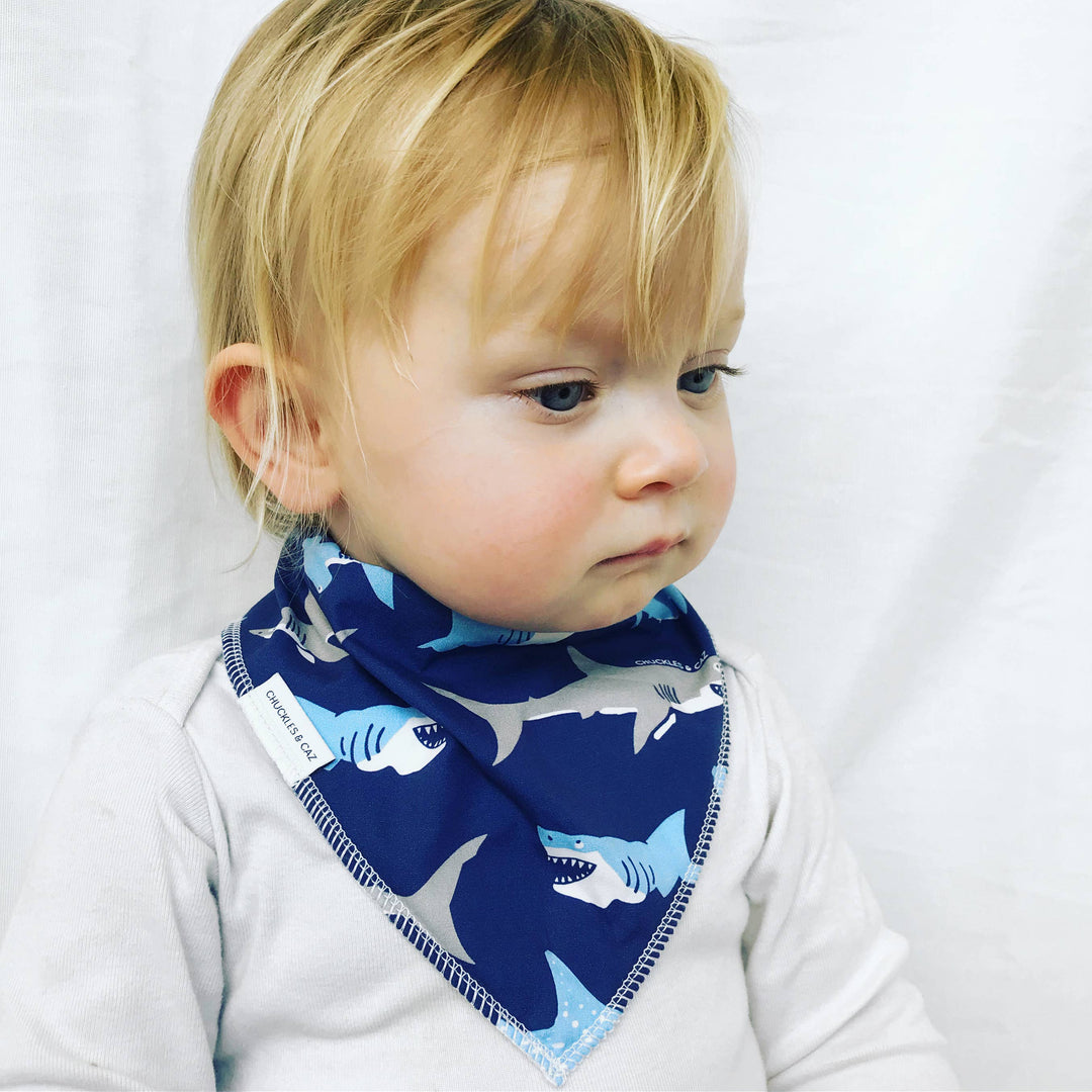 Shark Dribble Bib