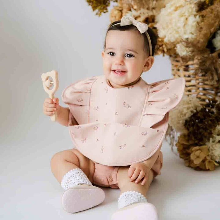 Posy Frill Snuggle Bib