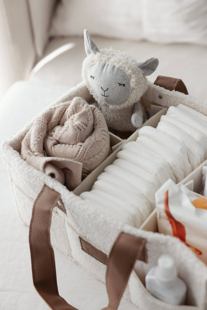 Nappy Caddy- Snow Tan- Large Side Pocket