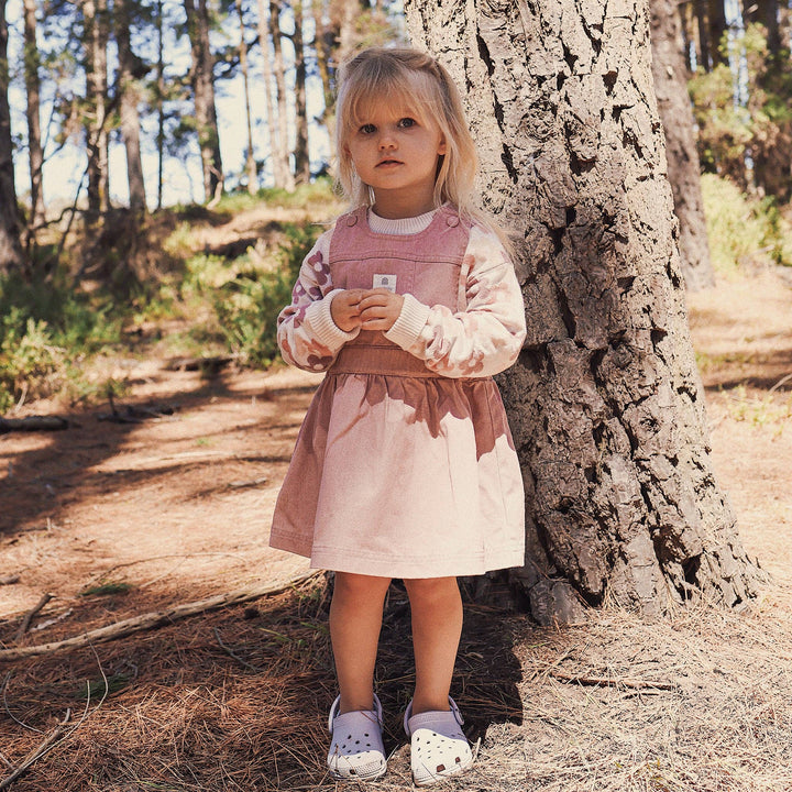Denim Pinafore - Dusty Lilac