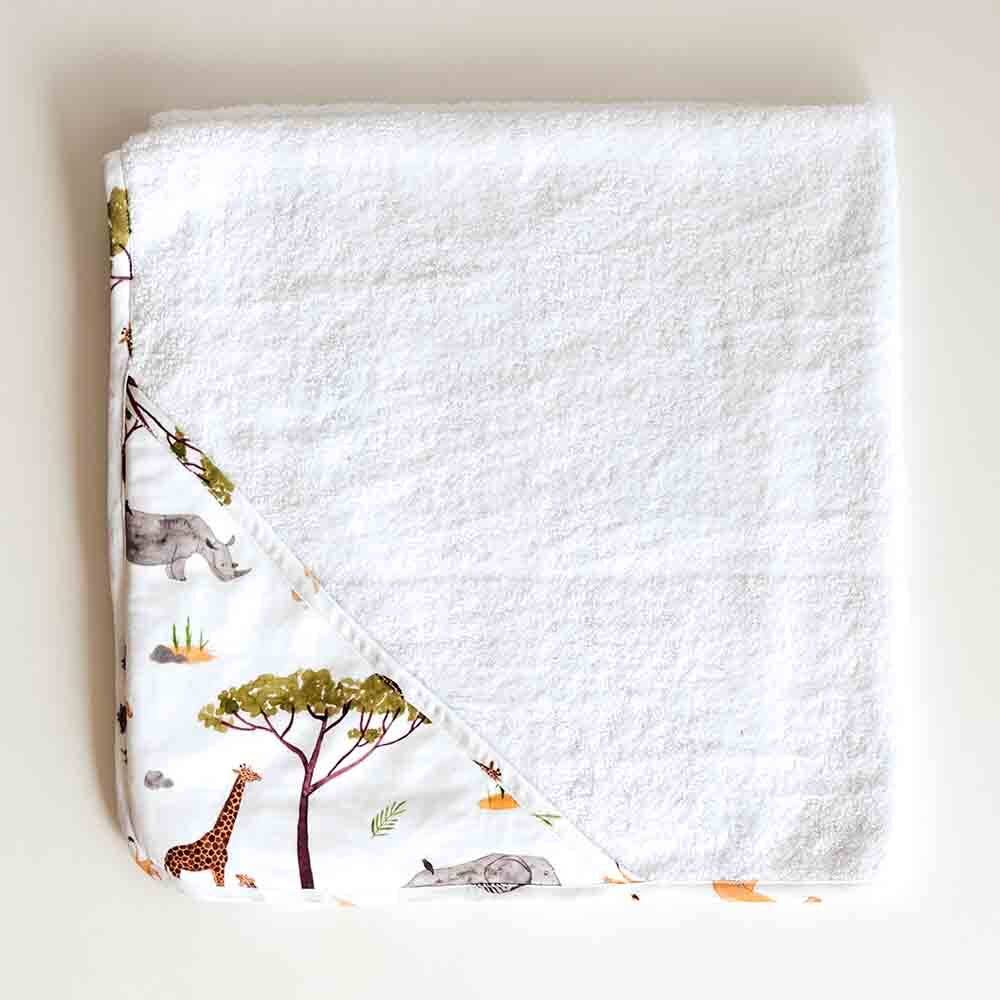 Safari Organic Hooded Baby Towel