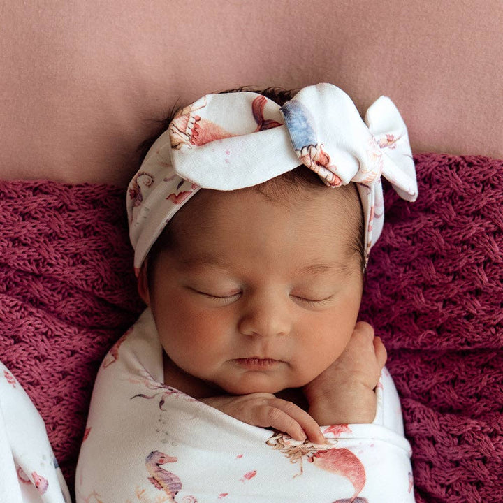 Mermaid Organic Topknot/Bow