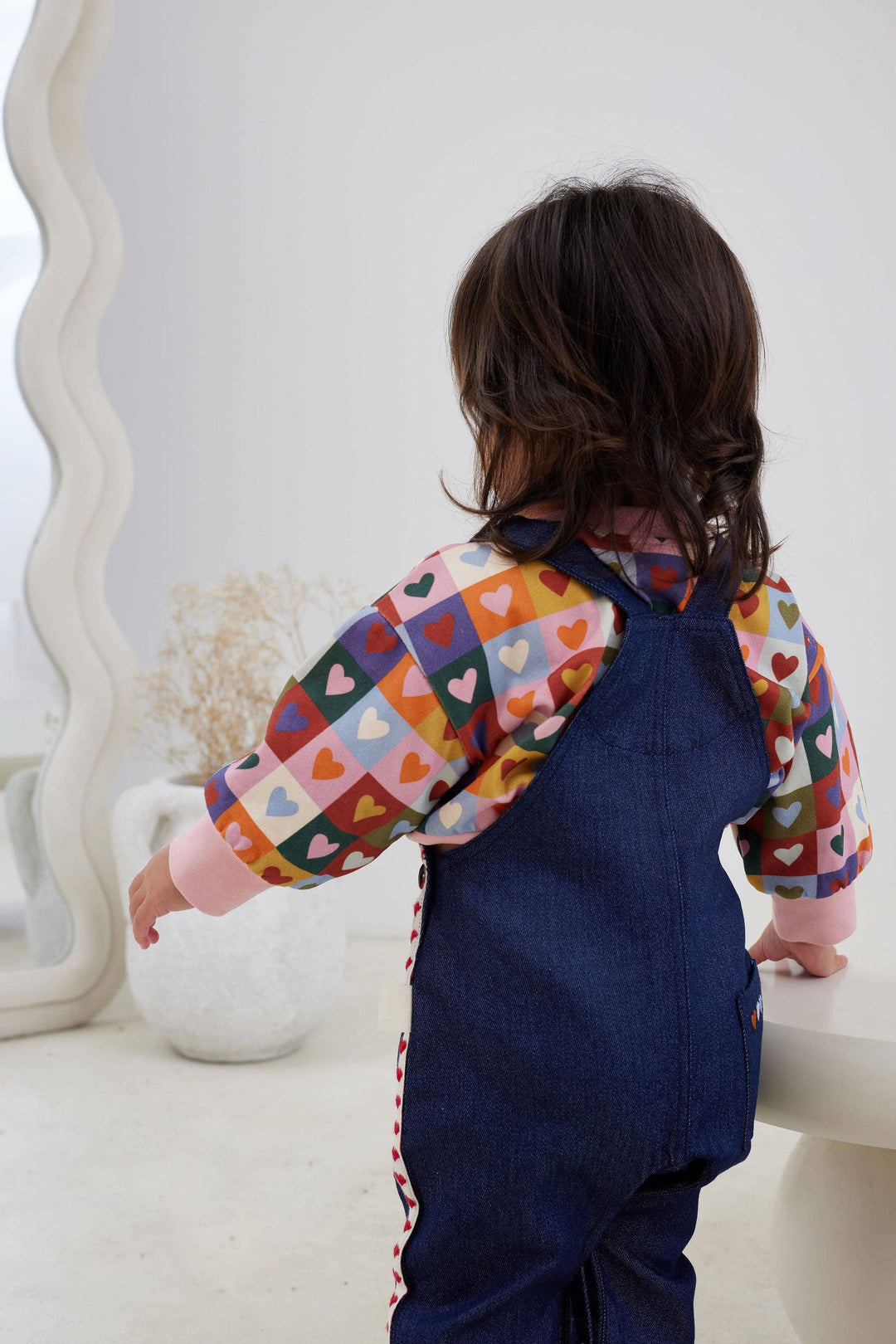 Heart Checkerboard Sweater