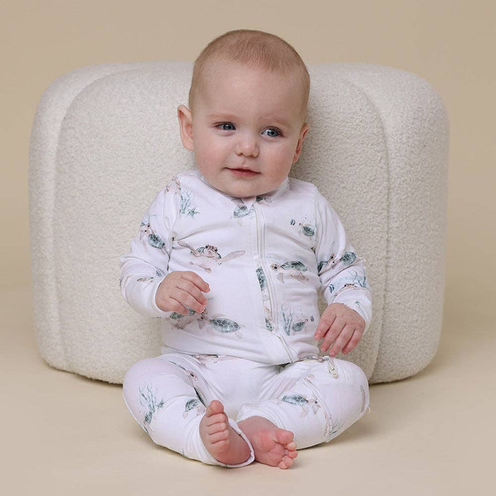 Turtle Organic Snugglesuit Convertible Romper
