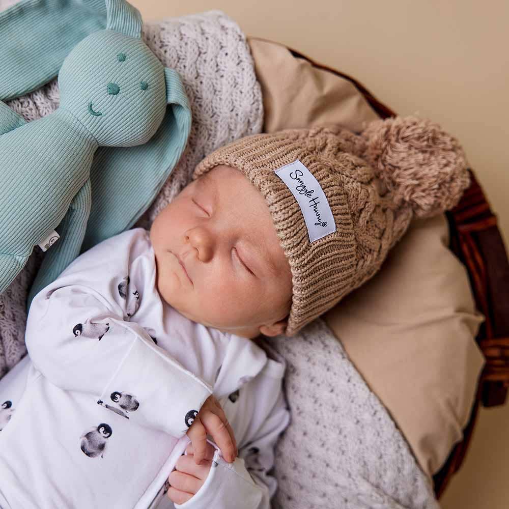 Hazelnut Organic Baby Knit Beanie