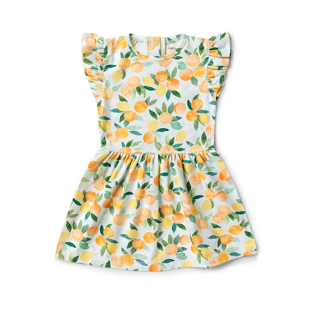 Citrus Squeeze Short Sleeve Organic Dress