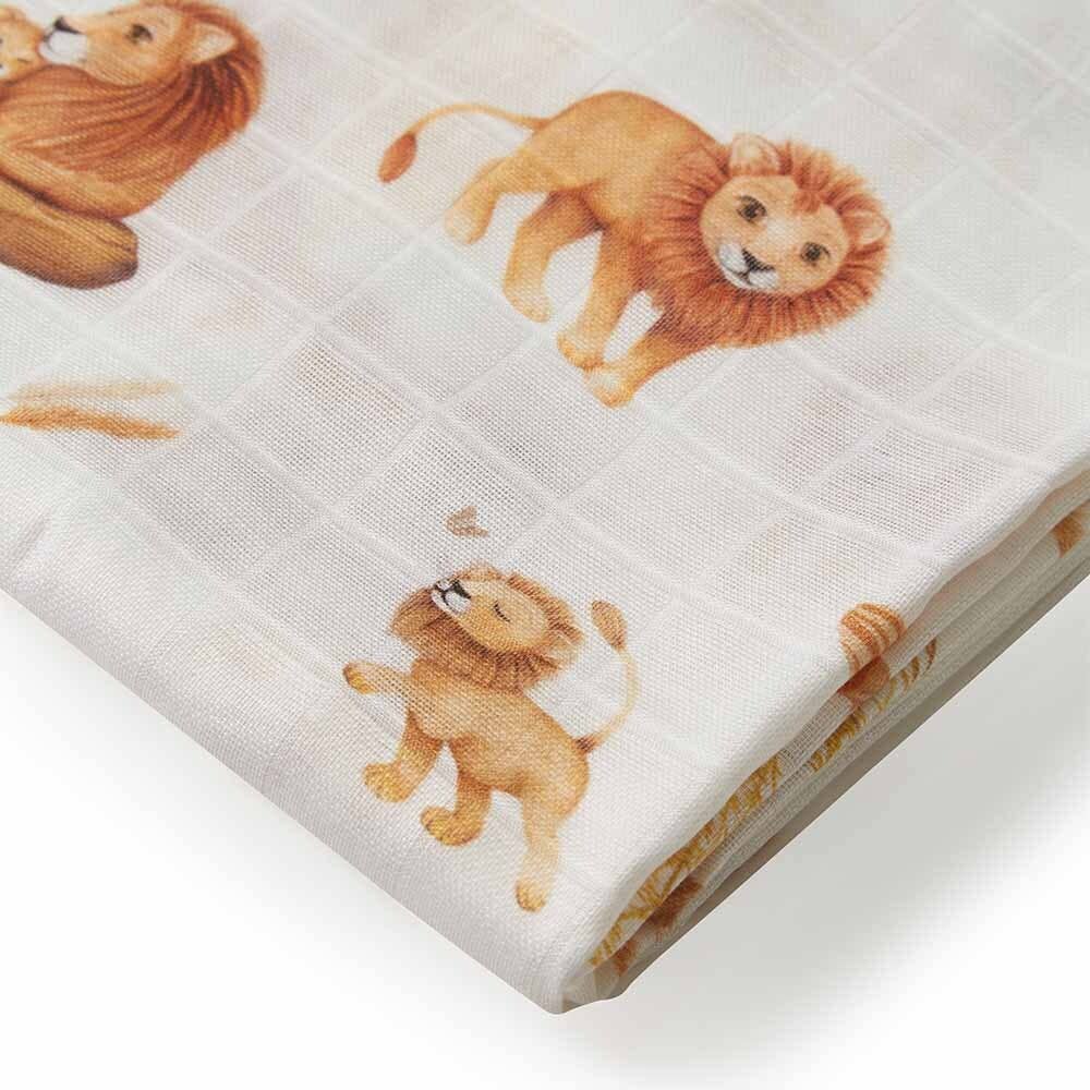 Lion Organic Muslin Wrap