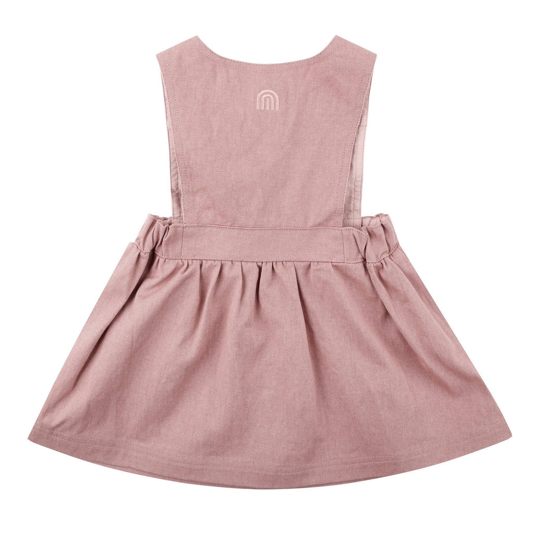 Denim Pinafore - Dusty Lilac