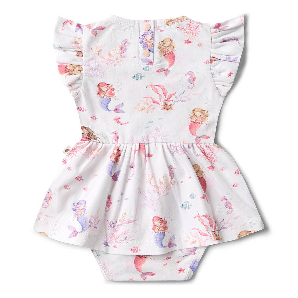 Mermaid Short Sleeve Organic Dress