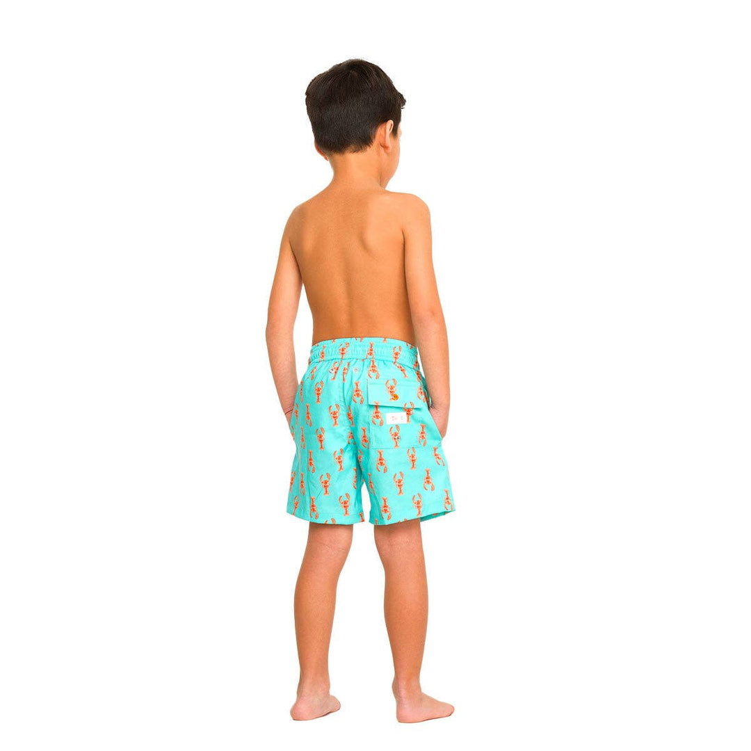 Green Lobsters Boy's Swim Shorts