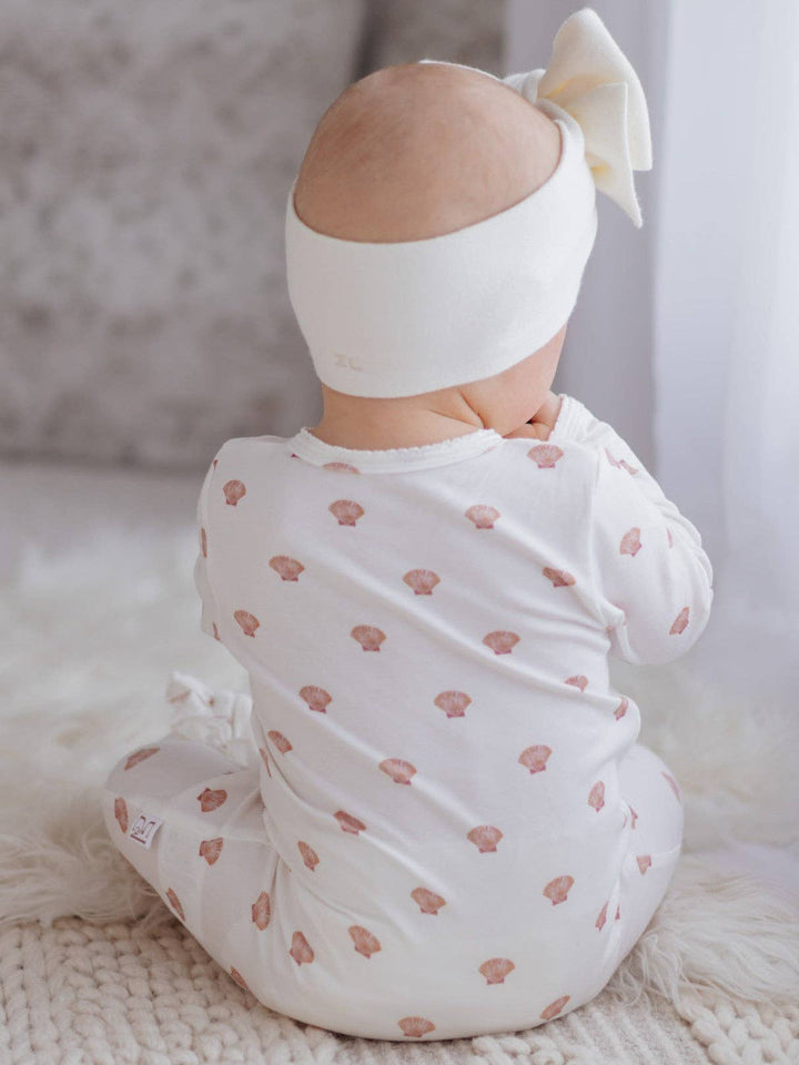 Bamboo/Organic Cotton Growsuit - Coastal Clams