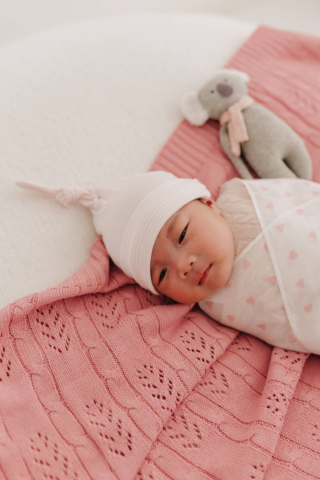 Dusty Pink Koa the Koala Rattle Doll
