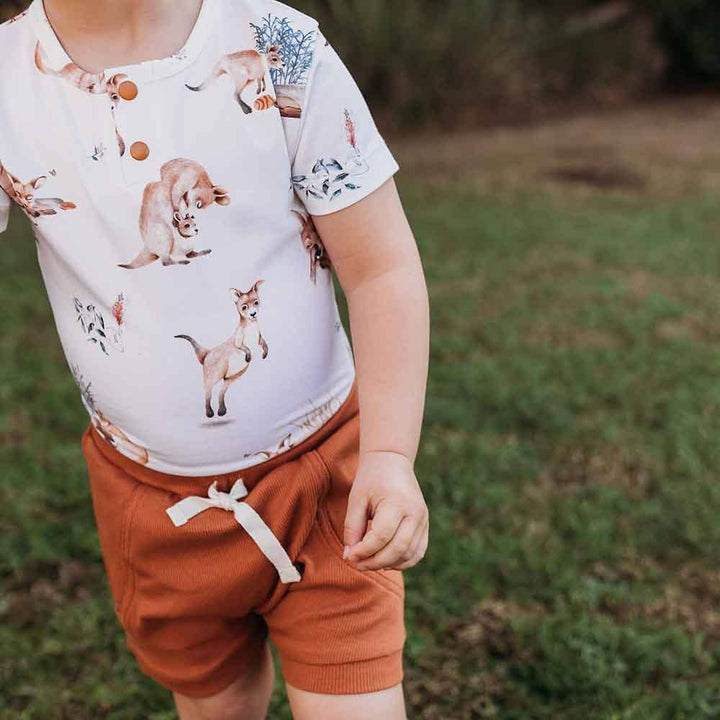 Kanga Short Sleeve Organic Bodysuit