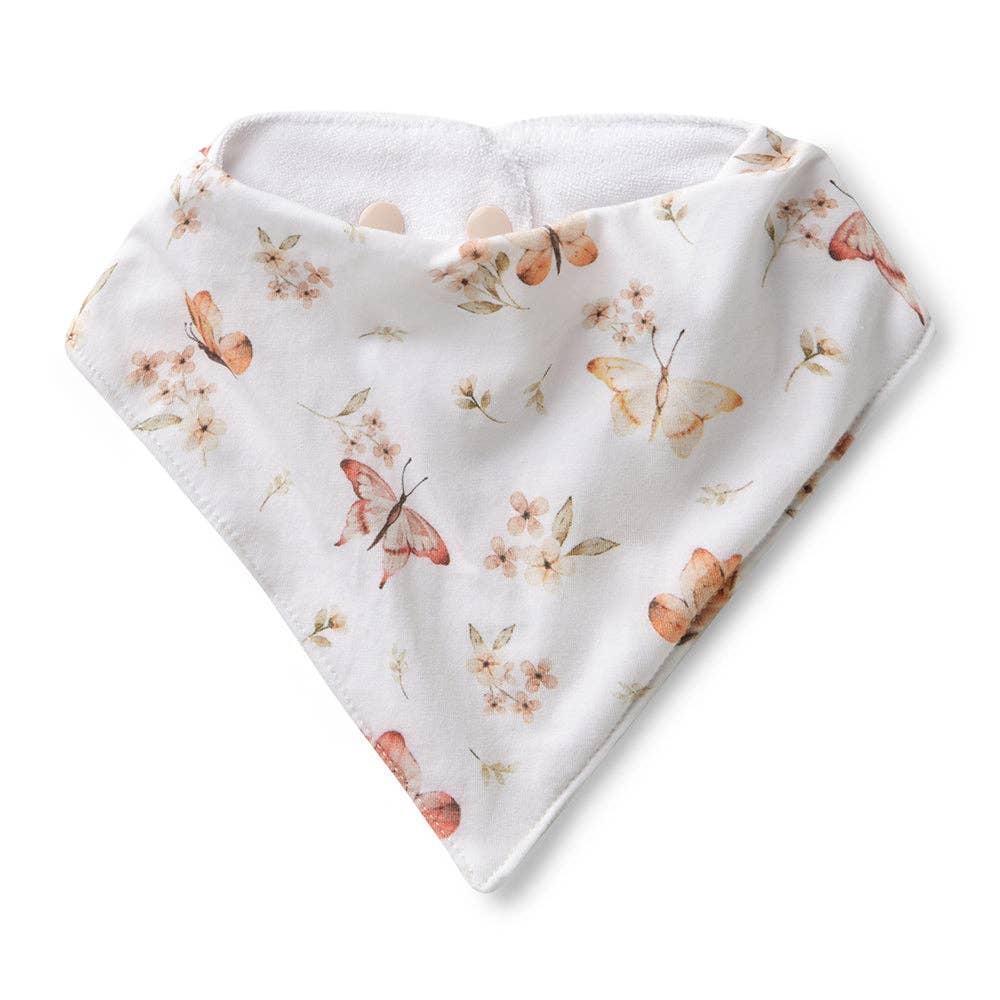 Butterfly Organic Dribble Bib