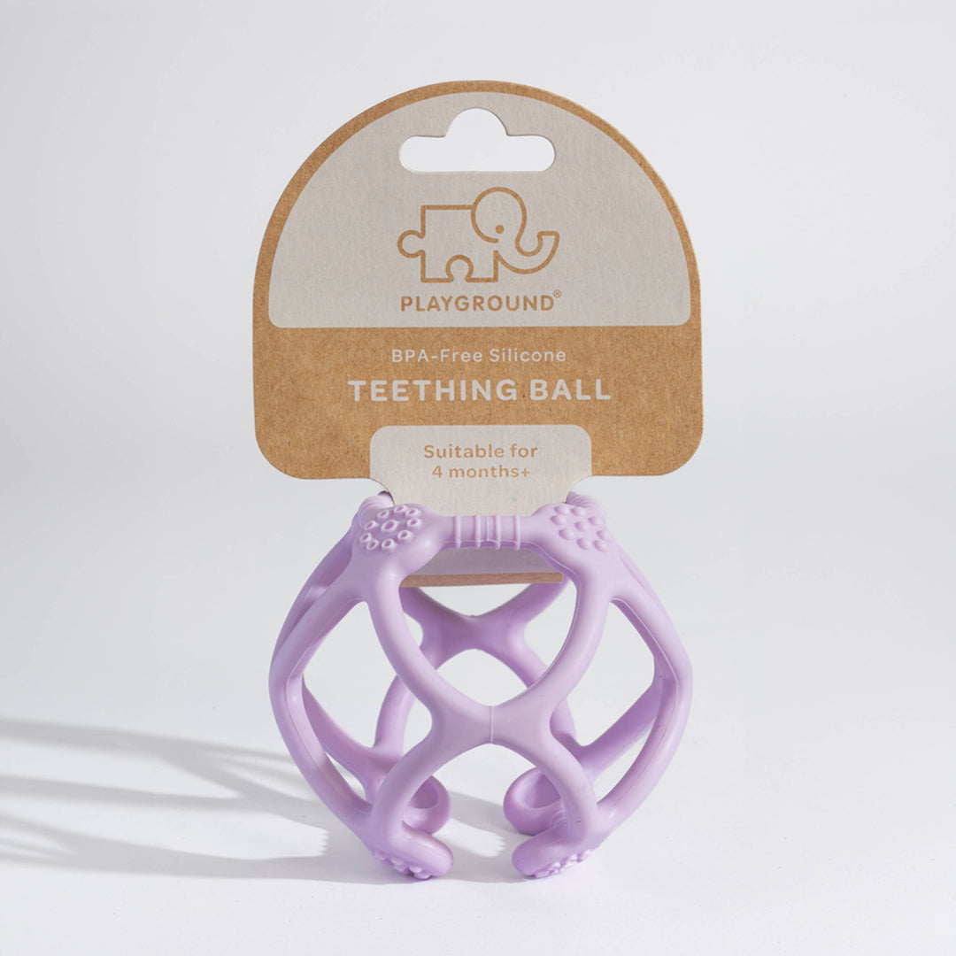 Playground Silicone Teething Ball - Light Purple