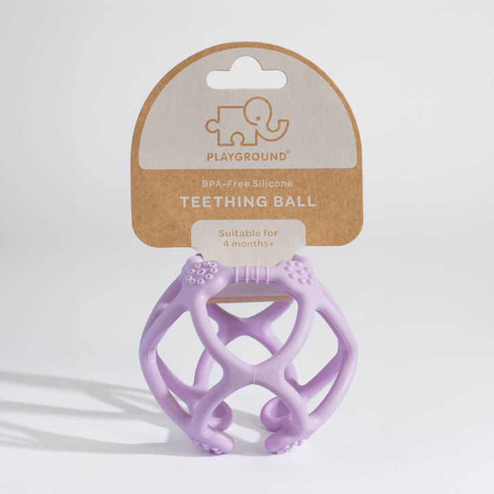 Playground Silicone Teething Ball - Light Purple