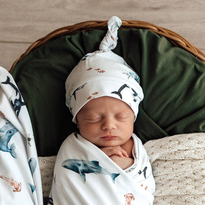 Ocean Organic Knotted Beanie