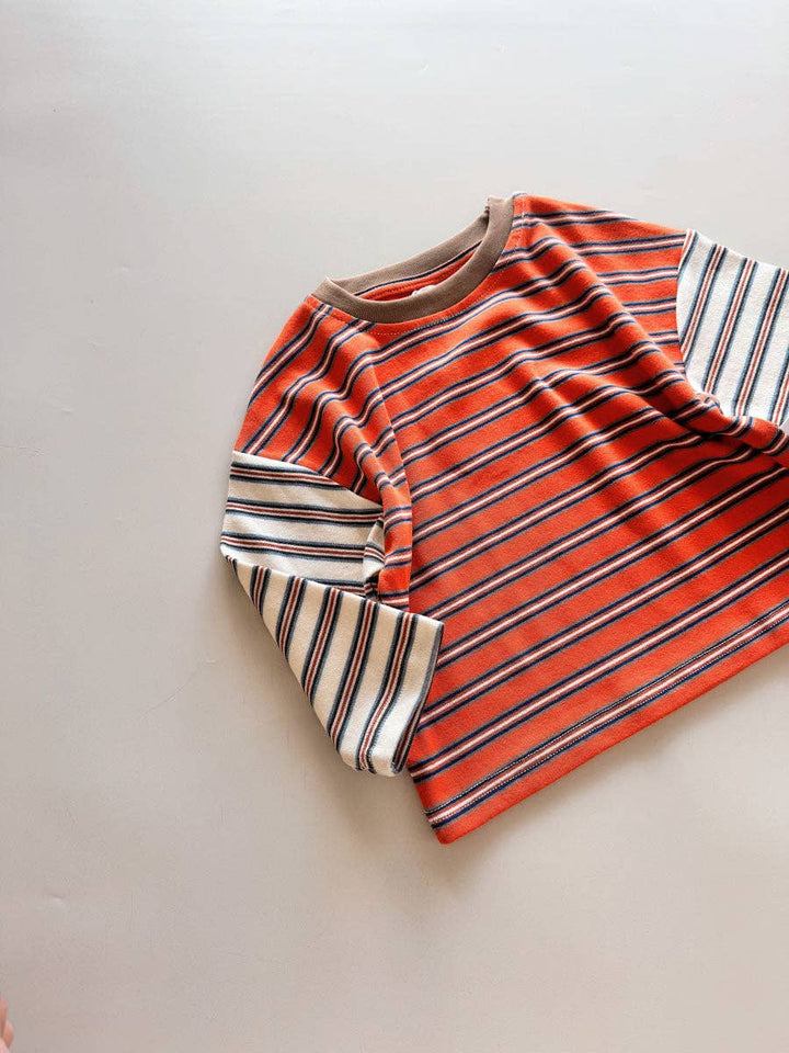 Colour Block Stripe Tee | Tuscany