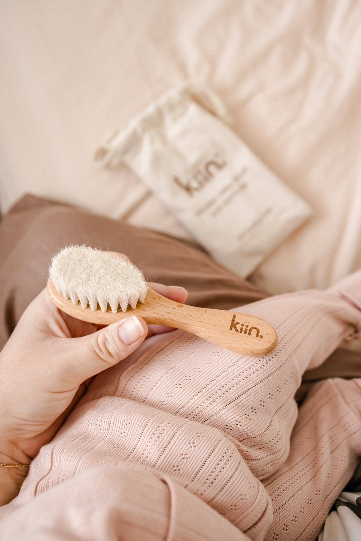 Wooden Baby Brush + Comb Set