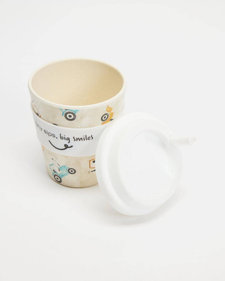 240ml Itti Bamboo Baby Cino Cup + 1 Straw - Dozer