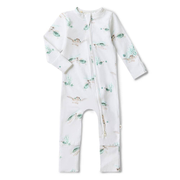Turtle Organic Snugglesuit Convertible Romper