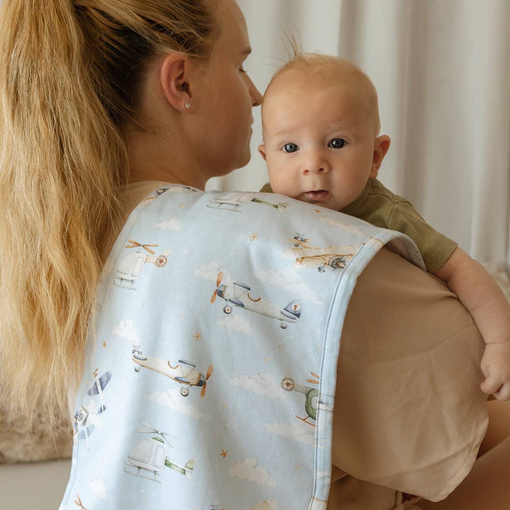Taking Flight Organic Cotton Burp Cloth
