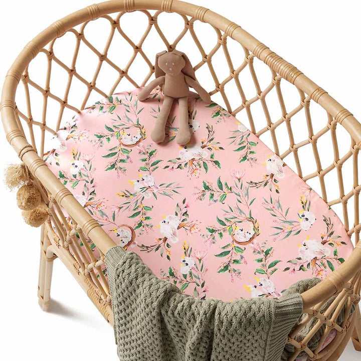 Cockatoo Organic Bassinet Sheet / Change Pad Cover