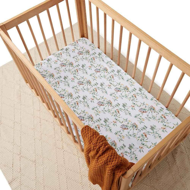 Eucalypt Fitted Cot Sheet