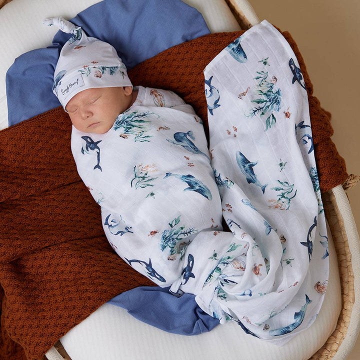 Ocean Organic Muslin Wrap