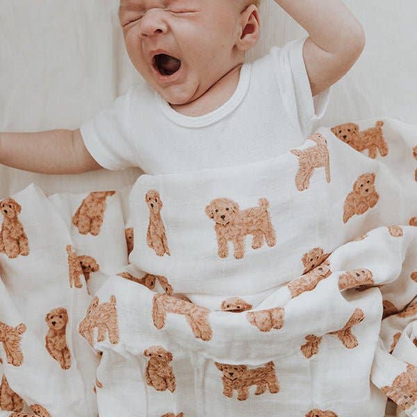 CAVOODLE | Bamboo Cotton Muslin Swaddle