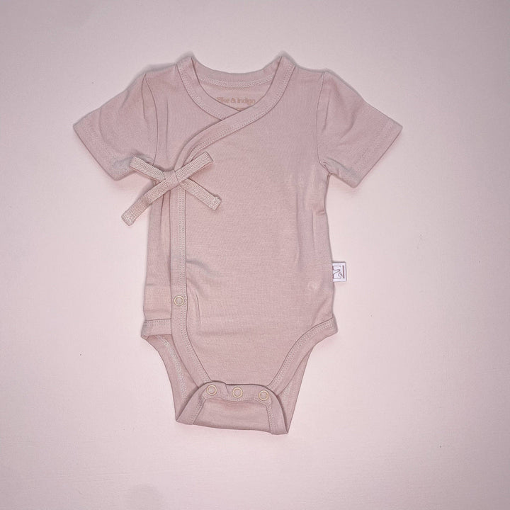 Bamboo/Organic Cotton Willow Bodysuit - Soft Mocha