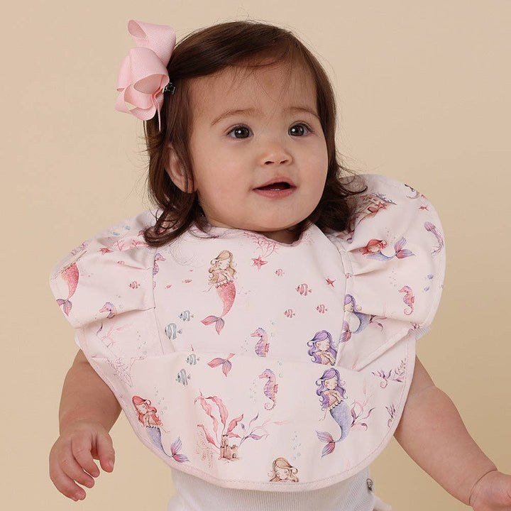 Mermaid Frill Snuggle Bib