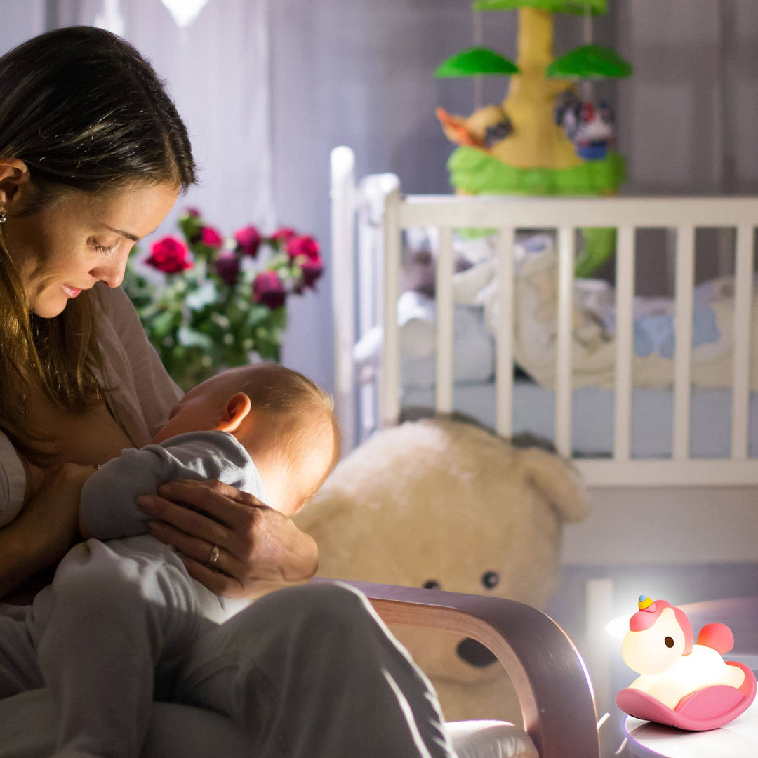 LED Night Light USB Rechargeable Touch Control Bedtime Lamp - Rocking Horse