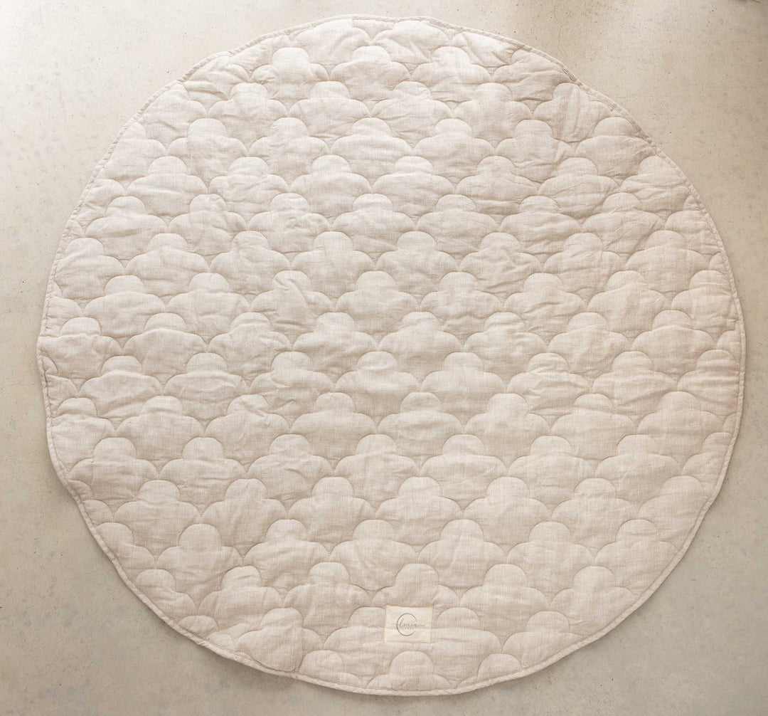Oat & Stripe Cloud Quilted - Play Mat