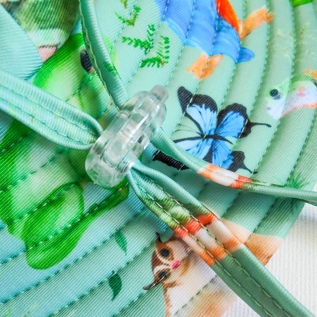 REVERSIBLE SWIM HAT ~ FOREST